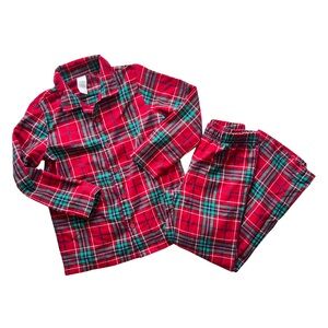 Holiday Plaid Kids Pajamas Set